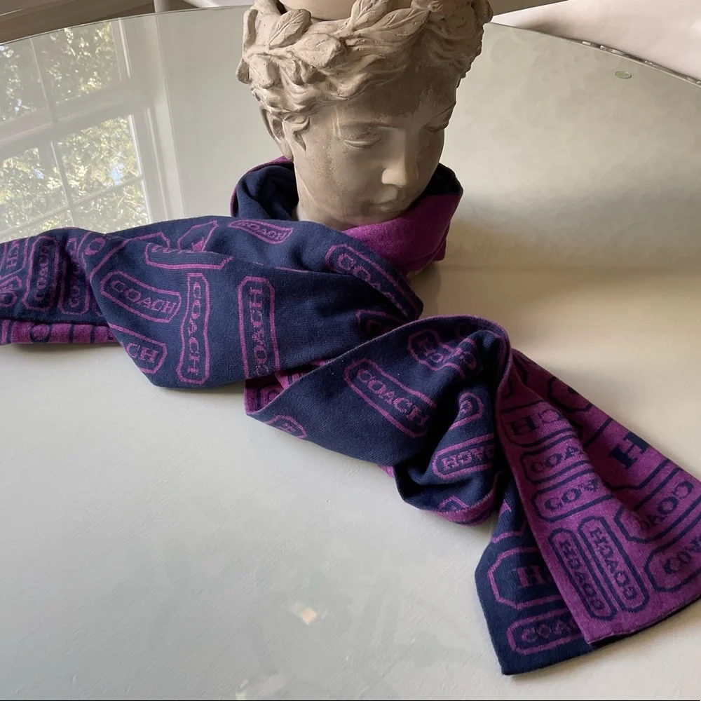 Coach Knit Scarf - Picture 8 of 10